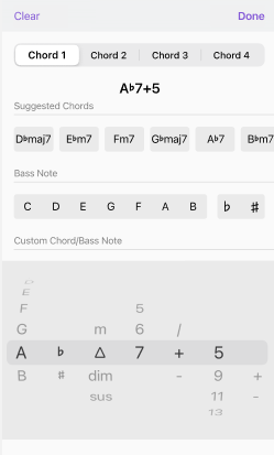 Old scroll-wheel chord selector